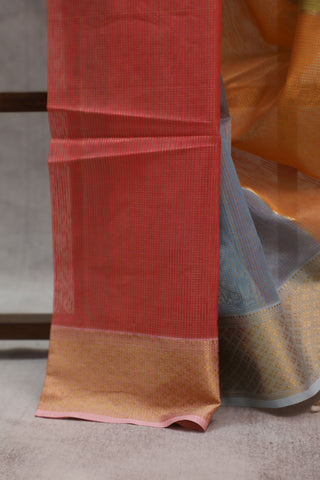 Multicolor Maheshwari Tissue Silk Saree - SRMMTSS225