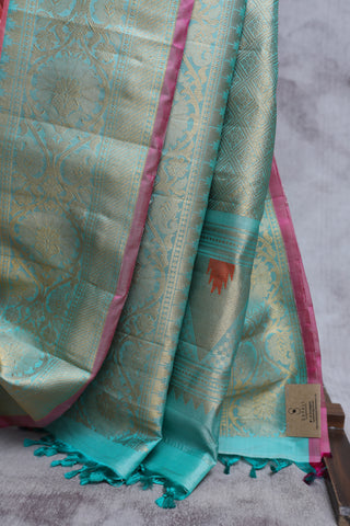 Light Pink Gadwal Silk Saree - SRLPGSS338