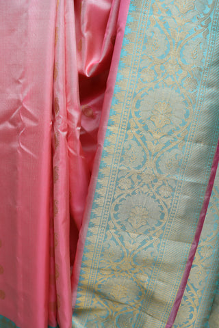 Light Pink Gadwal Silk Saree - SRLPGSS338