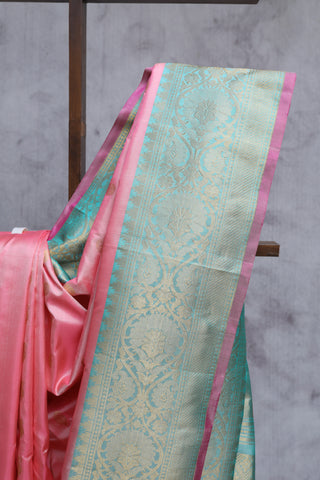 Light Pink Gadwal Silk Saree - SRLPGSS338