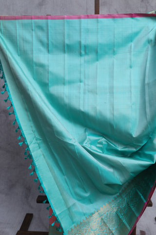 Light Pink Gadwal Silk Saree - SRLPGSS338