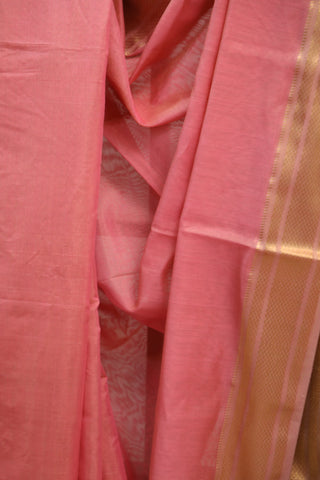 Peach Silk Maheshwari Saree -SRPSMS134