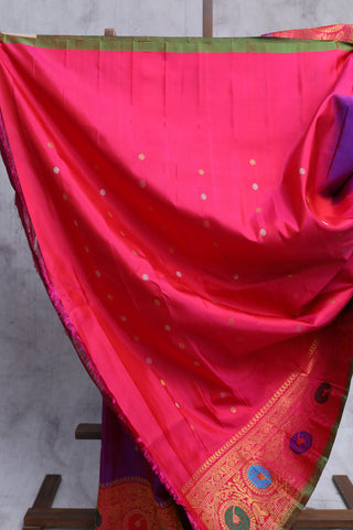 Purple Gadwal Silk Saree - SRPGSS272