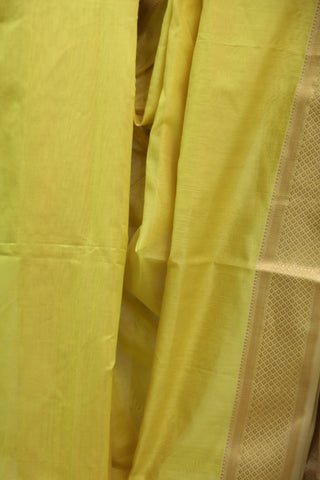 Yellow Silk Maheshwari Saree -SRYSMS130