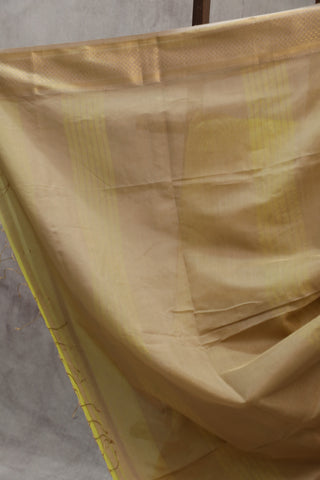 Yellow Silk Maheshwari Saree -SRYSMS130