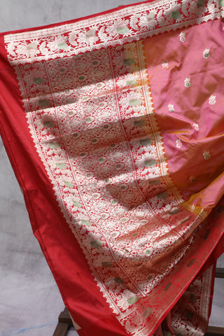 Pink Banarasi Silk Saree - SRPBSS553