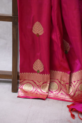 Pink Banarasi Silk Saree - SRPBSS572