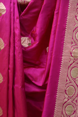 Pink Banarasi Silk Saree - SRPBSS572