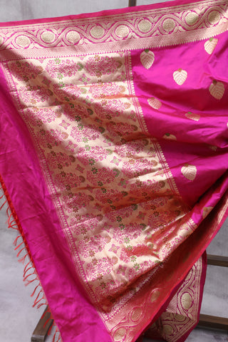 Pink Banarasi Silk Saree - SRPBSS572