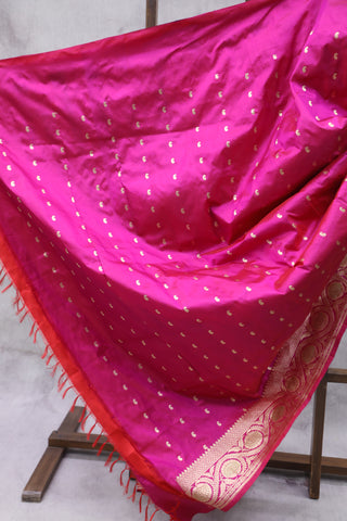 Pink Banarasi Silk Saree - SRPBSS572