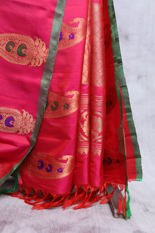 Rani Pink Gadwal Silk Saree - SRRPGSS279