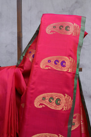 Rani Pink Gadwal Silk Saree - SRRPGSS279