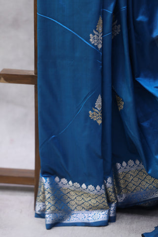 Teal Banarasi Silk Saree - SRRBSS574