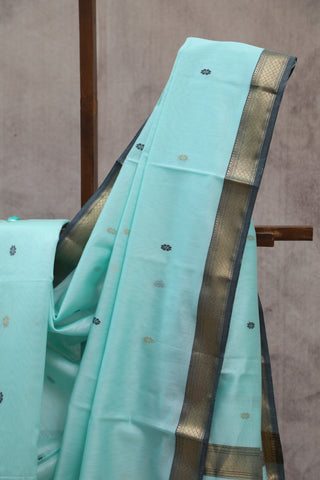 Aqua Silk Maheshwari Saree - SRASMS263