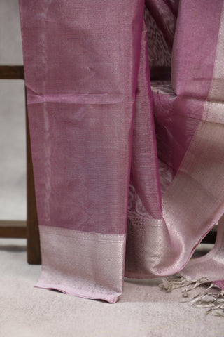 Mauve Silk Maheshwari Saree -SRMSMS176