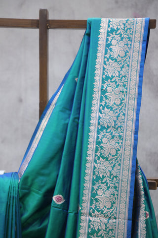 Green Banarasi Silk Saree - SRGBSS564