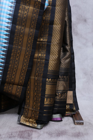 Multicolour Gadwal Silk Saree - SRMGSS245