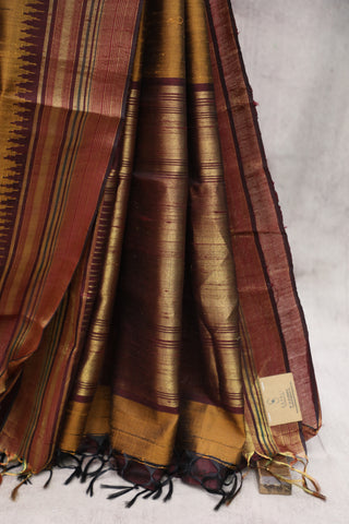 Khaki Raw Silk Saree - SRKRSS517