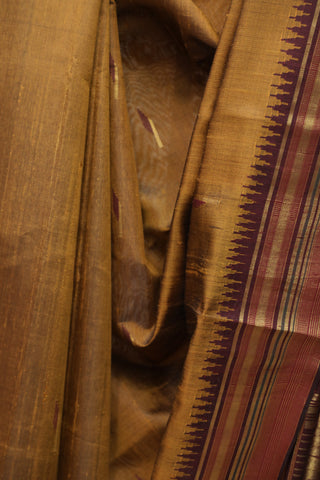 Khaki Raw Silk Saree - SRKRSS517