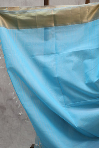 Blue Maheshwari Tissue Silk Saree - SRBMTSS204