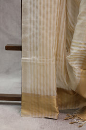 Cream Maheshwari Saree - SRCMS203