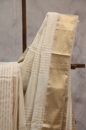 Cream Maheshwari Saree - SRCMS203