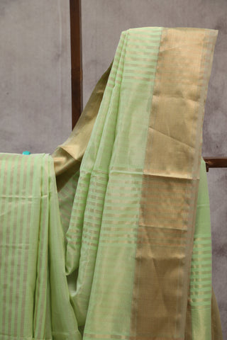 Pista Green Maheshwari Tissue Silk Saree - SRPGMTSS202