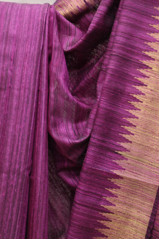 Purple Raw Silk Saree - SRPRSS532