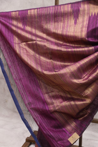 Purple Raw Silk Saree - SRPRSS532