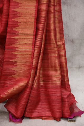 Pink Raw Silk Saree - SRPRSS533