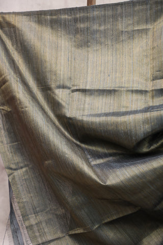 Grey Raw Silk Saree - SRGRSS535