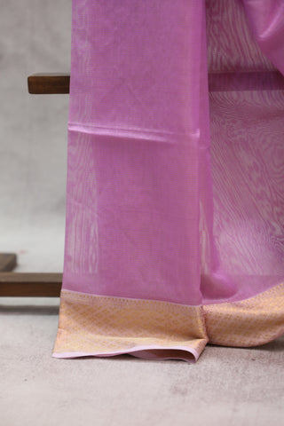 Lilac Maheshwari Tissue Silk Saree - SRLMTSS232