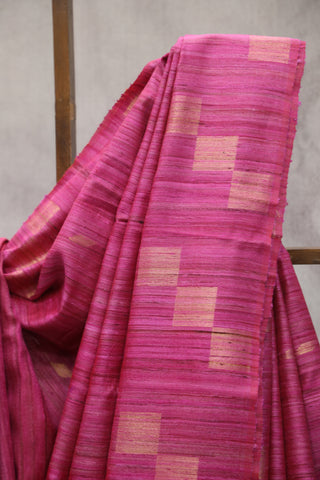 Pink Raw Silk Saree - SRPRSS525