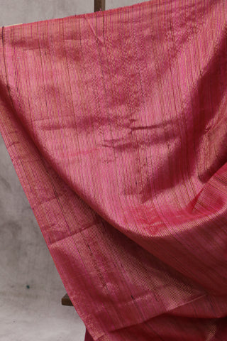 Pink Raw Silk Saree - SRPRSS525