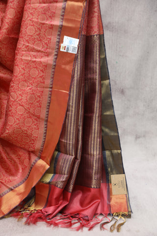 Pink Kosa Tussar Silk Saree - SRPKTSS862