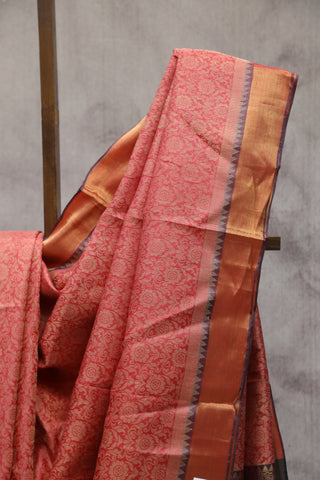 Pink Kosa Tussar Silk Saree - SRPKTSS862