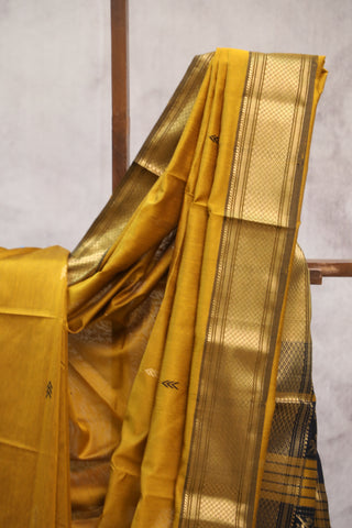 Khaki Silk Maheshwari Saree -SRKSMS199