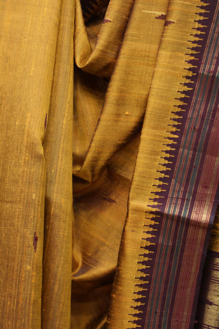 Khaki Raw Silk Saree - SRKRSS337