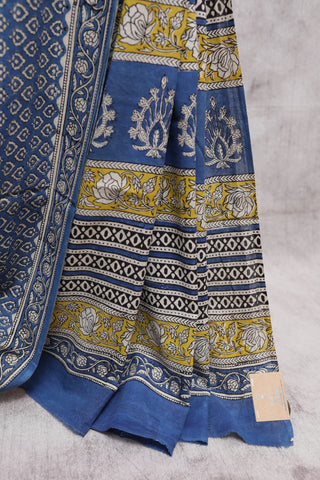 Blue HBP Cotton Saree-SRBCS1080