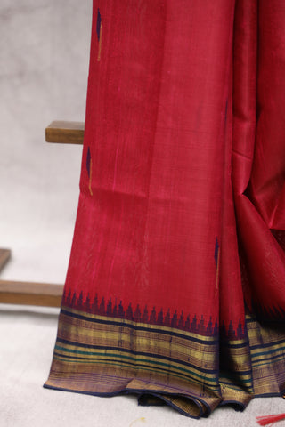 Pink Raw Silk Saree - SRPRSS576