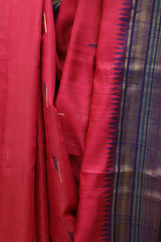 Pink Raw Silk Saree - SRPRSS576