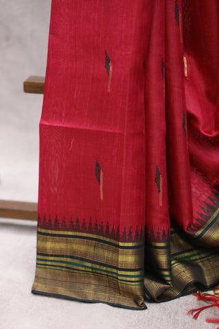 Pink Raw Silk Saree - SRPRSS575