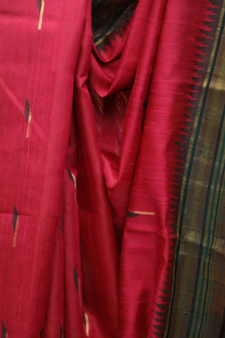 Pink Raw Silk Saree - SRPRSS575