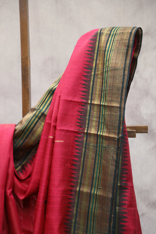 Pink Raw Silk Saree - SRPRSS575