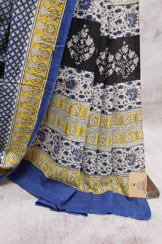 Blue HBP Cotton Saree-SRBCS1079