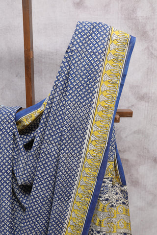 Blue HBP Cotton Saree-SRBCS1079