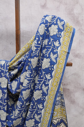 Blue HBP Cotton Saree-SRBCS1054