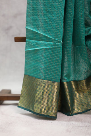 Green Silk Maheshwari Saree - SRGSMS237