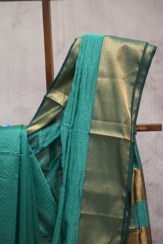 Green Silk Maheshwari Saree - SRGSMS237