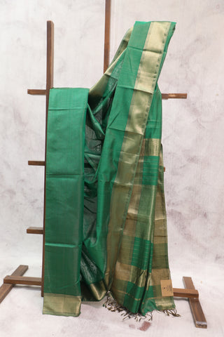 Green Silk Maheshwari Saree - SRGSMS268